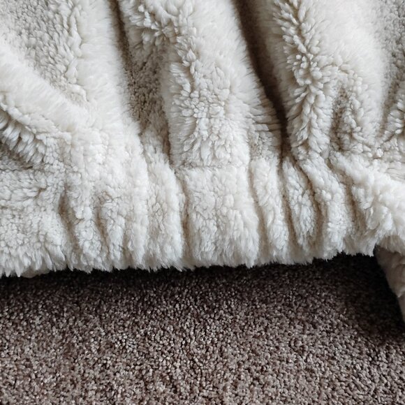 Anthropologie Hei Hei white teddy coat warm and cozy size XL - Picture 9 of 11